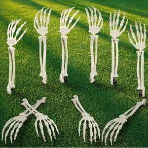 Skeleton Hand Lawn Stakes 3 Sets Of 2 Total Of 6 Hands